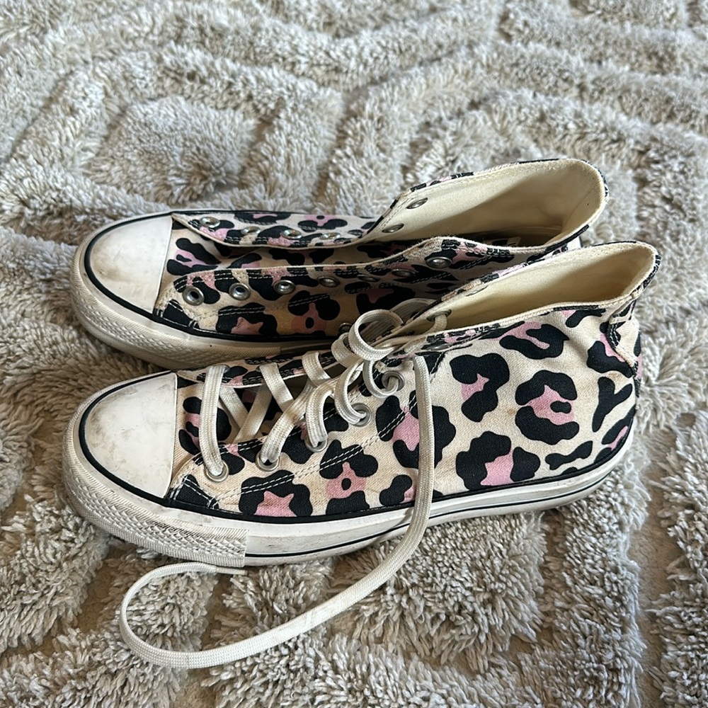 Cheetah Print Converse